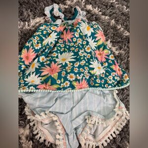 Size 4 tank; size 2 shorts set